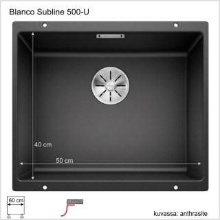 Blanco Subline 500-U. Hinta 397,-